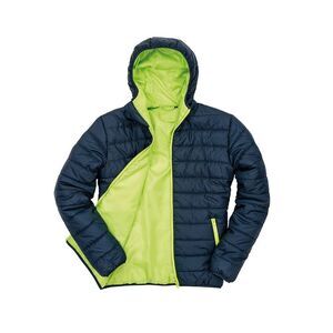 Result Core Mens Soft Padded Jacket / Navy/Lime
